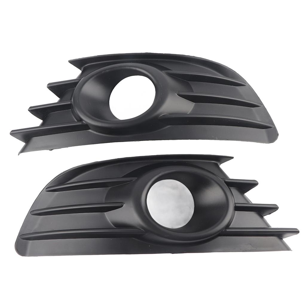 Pair of Front Bumper Fog Light Grille Trim Black Color Fits for Citroen C4 2004 2008