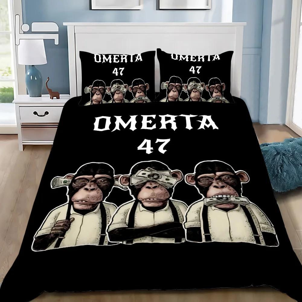 Duvet Cover Pillowcase Bedding Set Adult Boy Omertas M-Maes Girl Bedroom Decoration Children Gift Single Double Large Size