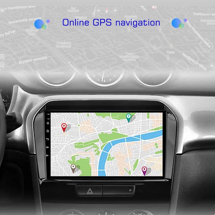 4G Android 13 Radio For Suzuki Vitara 2017 2018 2019 2020 Car stereo Multimedia Player Carplay Auto GPS navigation