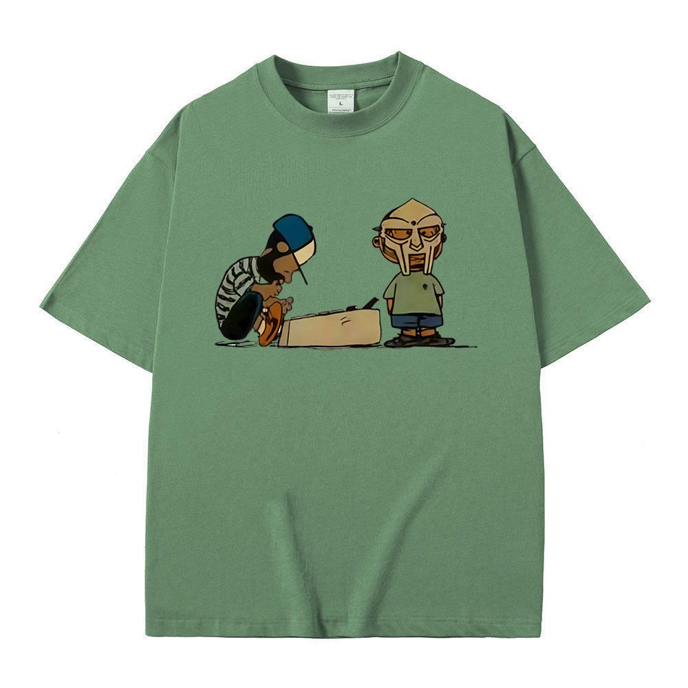 

Rapper Mf Doom MM FOOD Cartoon Style Print T Shirt Men Women Hip Hop Fashion Oversized Tshirts Mens Casual Vintage Streetwear 4XL