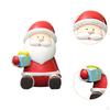 Christmas Santa Figurine Sculpture Party Supplies Desktop Ornament Decoration for Cabinet