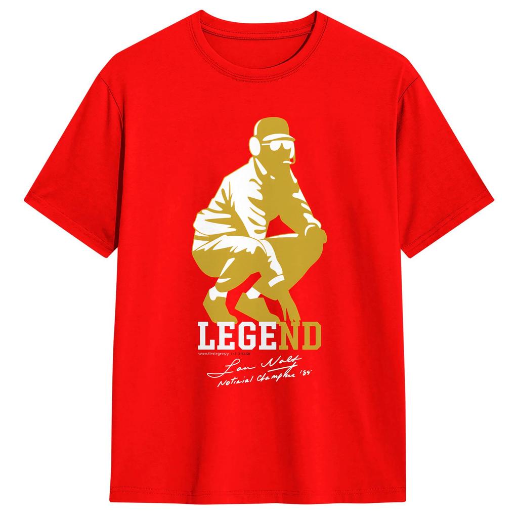 Lou Holtz LEGEND T Shirt Summer Pure Cotton T Shirts For Unisex Casual Tshirt ShortSleeved Vintage Tops