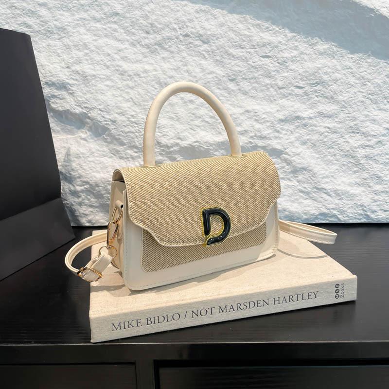 Letter Bag Women's High-end Texture 2025 Summer New Retro European and American Fashion Single Shoulder Oblique Span Bag