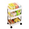 Multi-Layer Movable Storage Rack for Bathroom, Kitchen, or Bedroom