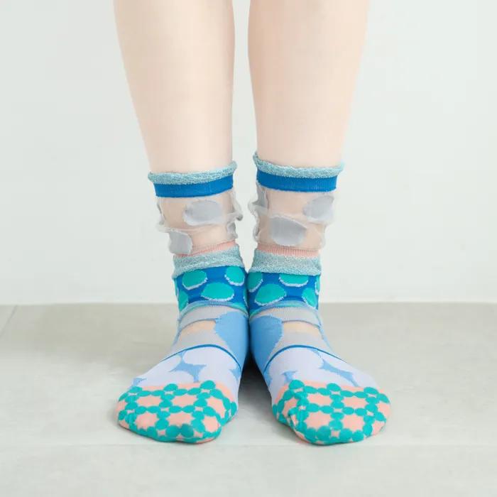 Dot Carnival Socks - Blue [CQ-CT-25-1-SD1M-070]