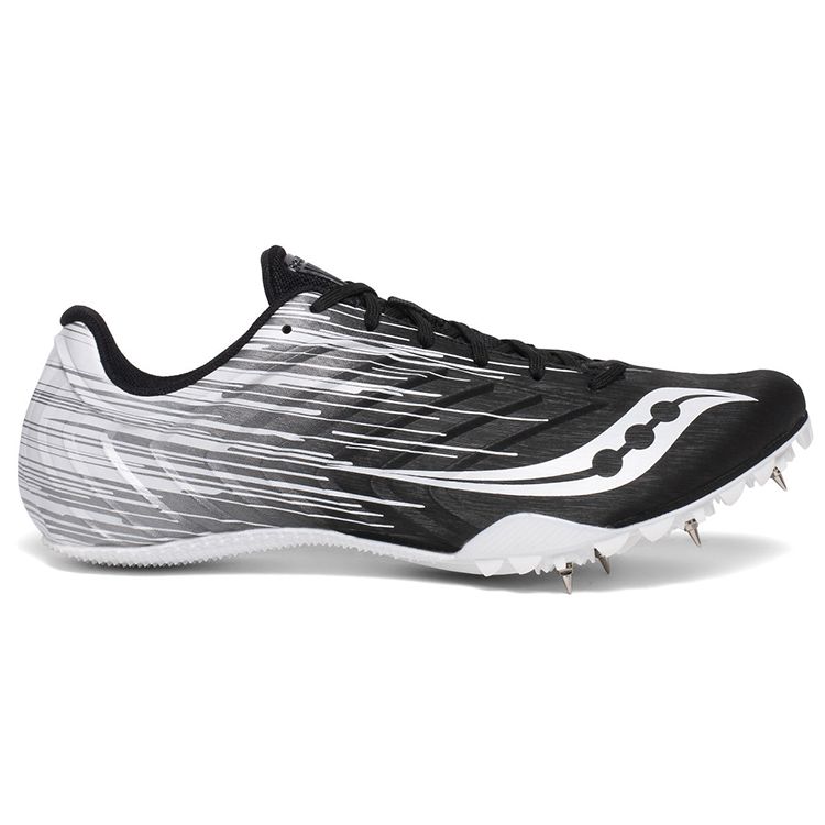 SAUCONY Spitfire 5 Long Distance Outdoor Low Top Running Shoes Men Sneaker Black White S29055-6