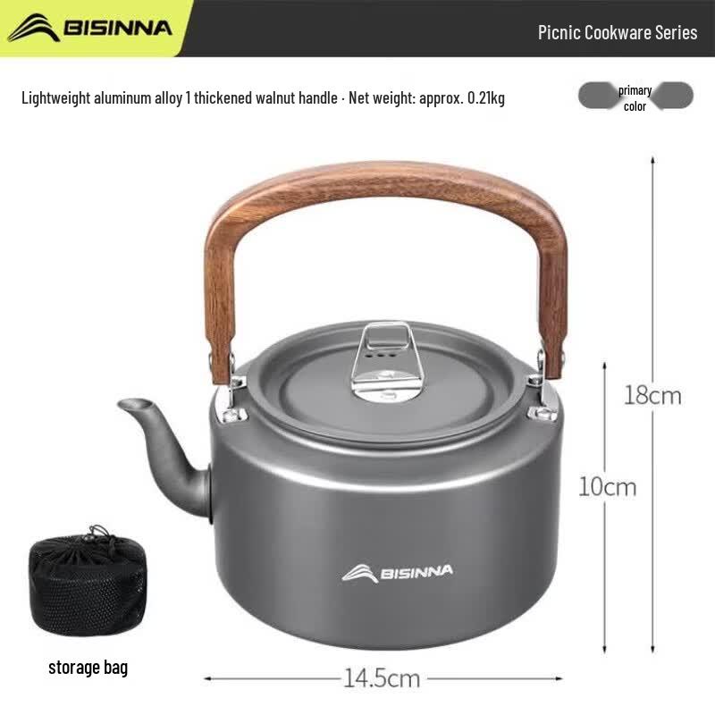 Beishanlang Outdoor Aluminum Alloy Portable Kettle 1.4L