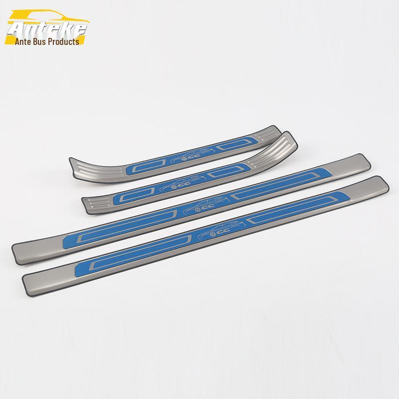 18 CC Bright Sill & Bumper Trunk Anti-Scratch Welcome Pedal Stickers
