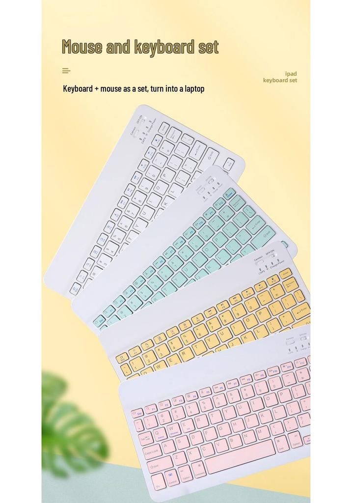 Wireless Bluetooth Keyboard & Mouse for iPad, Android, Huawei, Honor, Lenovo Tablets & Phones
