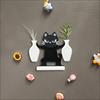 Cat Whisker Collector Double Vase Magnet Animal Shape Cute Magnetic Mini Vase Fridge Decoration for Kitchen Refrigerator Storage