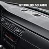 127x30cm Rolo de Película Adesiva Vinílica Fibra de Carbono 3D para Carro Adesivo para Retrovisor de Carro Cor Fibra de Carbono Decoração da Coluna Central do Carro