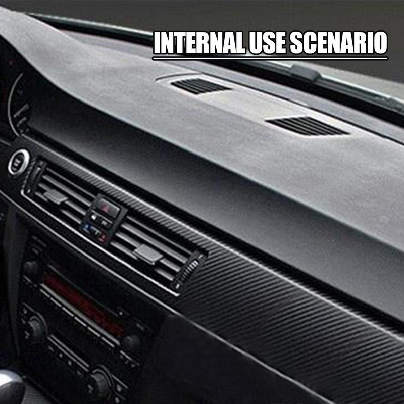 127x30cm Rolo de Película Adesiva Vinílica Fibra de Carbono 3D para Carro Adesivo para Retrovisor de Carro Cor Fibra de Carbono Decoração da Coluna Central do Carro