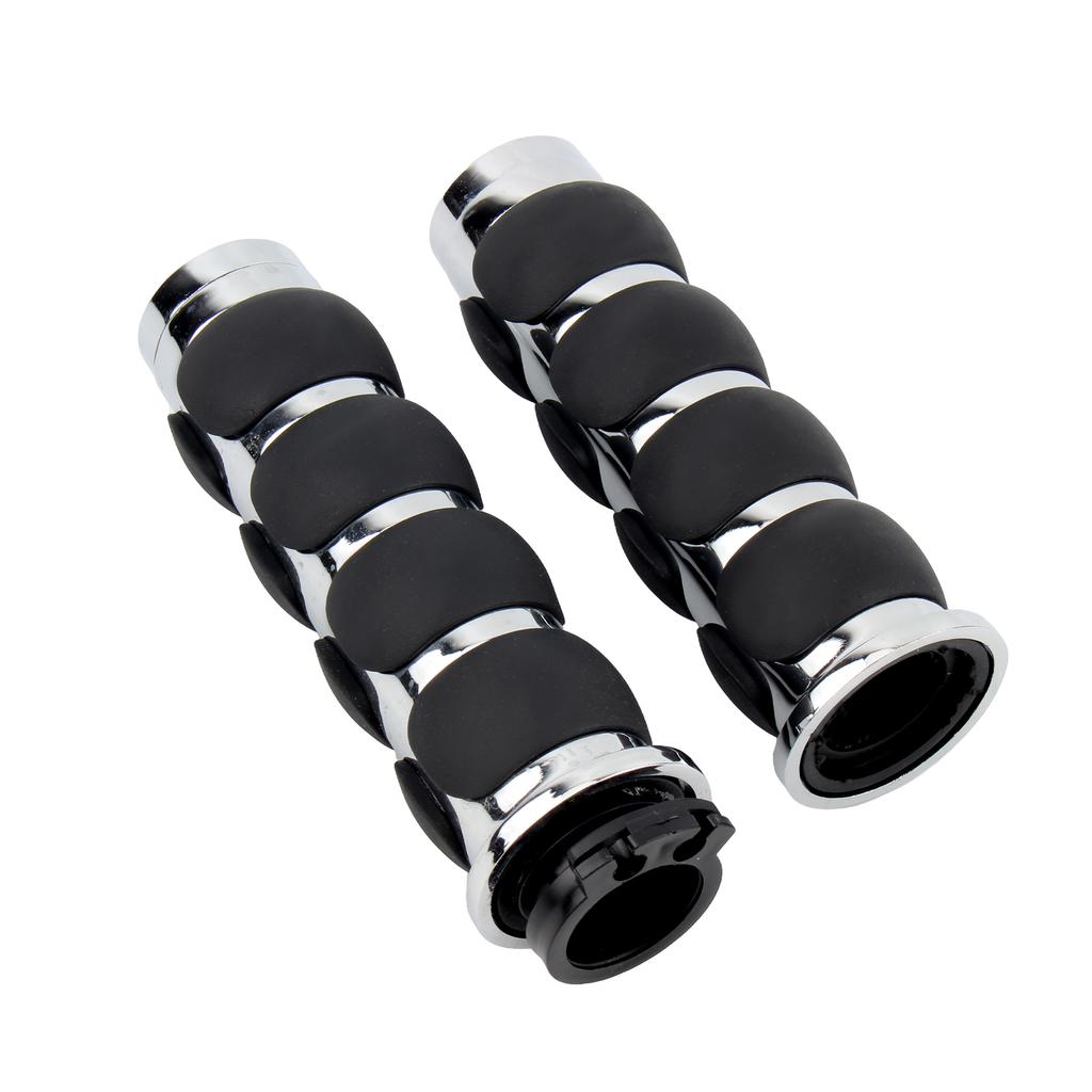 1" 25mm Motorcycle Billet Rubber Hand Grips Enduro Universal Motorbike Accessories For Harley Honda Kawasaki Non-slip Parts