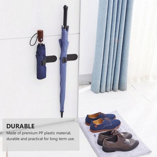 3 Pcs Car Umbrella Clip Fixed Hook Self Adhesive Organizer Black