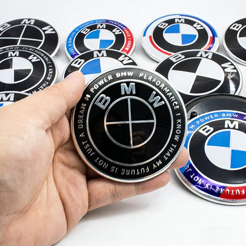 Drswk4 2Pc ABS 82mm 74mm Car Front Hood Emblem Rear Boot Trunk Logo For BMW M G20 G32 G11 X3 X5 X4 X6 X7 G30 G12 F40 F30 X1 Accessories