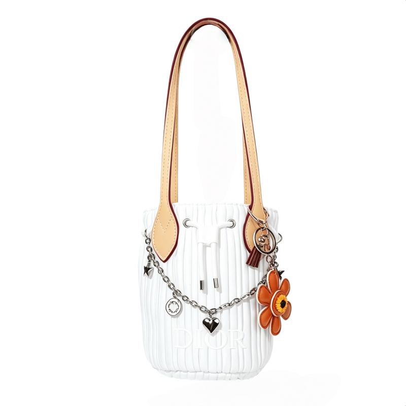 

DIOR Bag [Customized Cosmetic Bag] Canvas Orange Blossom White Niche Trendy High-end Cute Simple Fashion Versatile Exquisite Polyester Fiber Portable белый