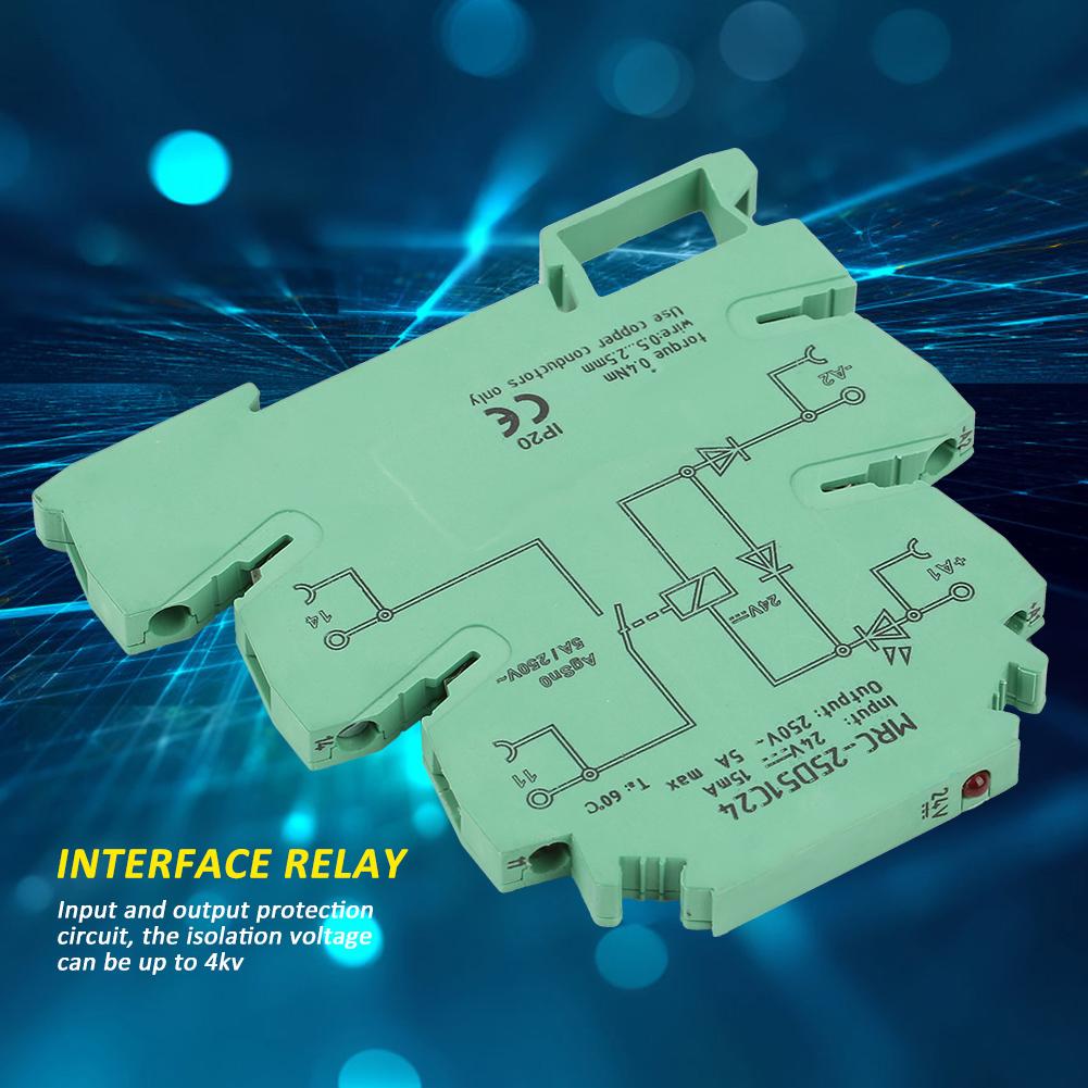 MRC25D51C24 PLC Electromagnetic Contact Interface Relay Module 5A NO