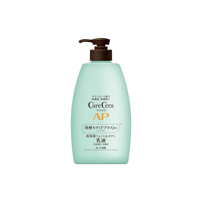 CareCera AP Face & Body Lotion, Large Capacity 400ml (Contains Ceramide Plus x 7 Types of Natural Ceramides)