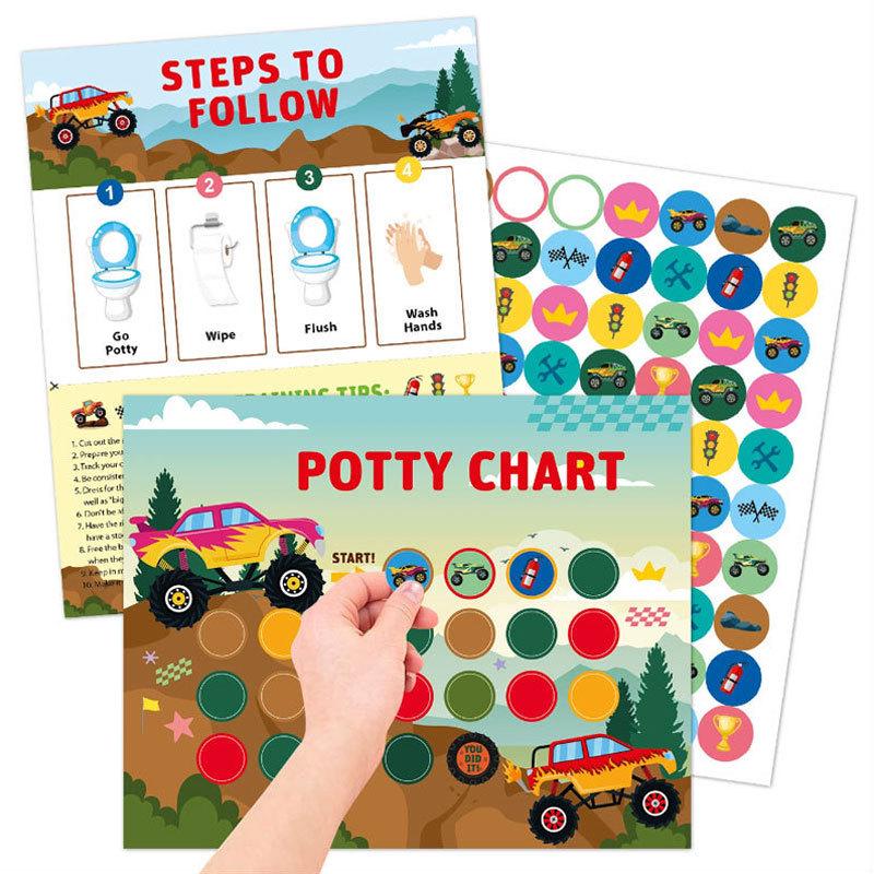 Creative Dinosaur Potty Training Reward Stickers for Children