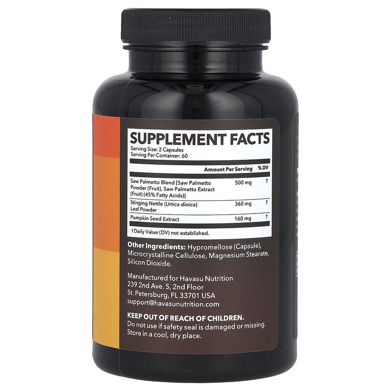 Saw Palmetto, 3x Formula, 120 Capsules