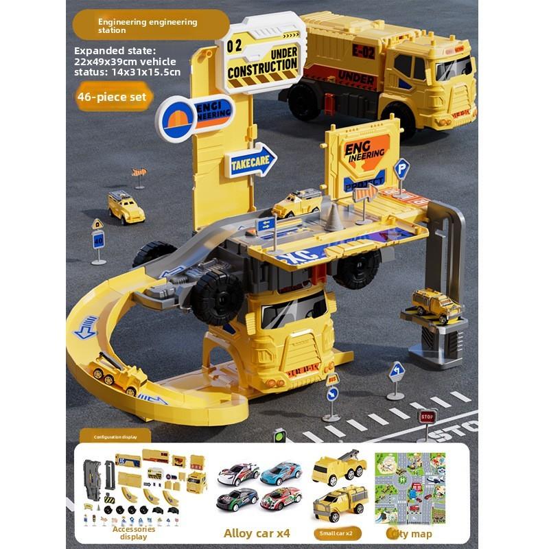 Fire Truck Toy Set With Alloy Vehicles For Kids Ages 3 To 6 Years