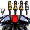 Motorbike LED Motorcycle Turn Signal Light Flowing Fishbone Indicator Lights Daytime Running Lights