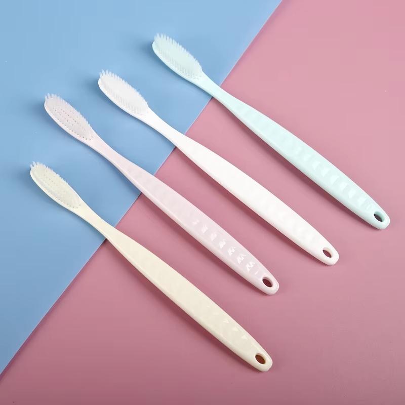 Manual Toothbrush 4 Pcs Soft Hair Long Head Adult Large Toothbrush Comfort Teeth Oral Cleaning Brush