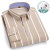 Men's Oxford Shirts Long Sleeve 100% Cotton Casual Plaid Soft Regular Fit Formal Dress Shirt Social Blouse Male Clothes 6XL 7XL