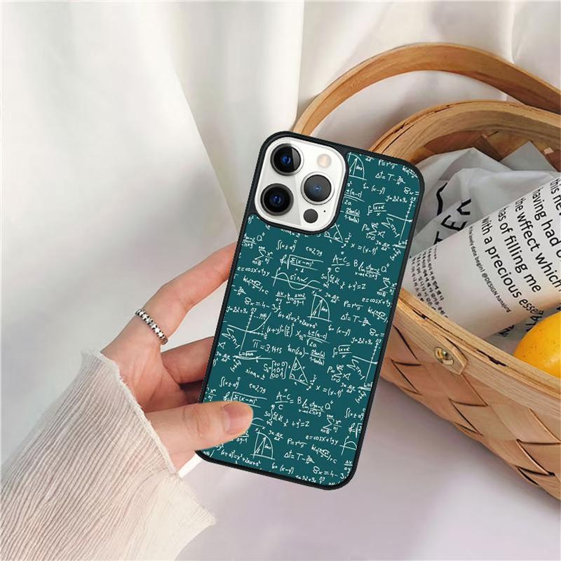 Symbol Math Science Physics Formulas Phone Case For iPhone 17 Air 16 15 14 11 12 13 Pro MAX Plus coque Cover