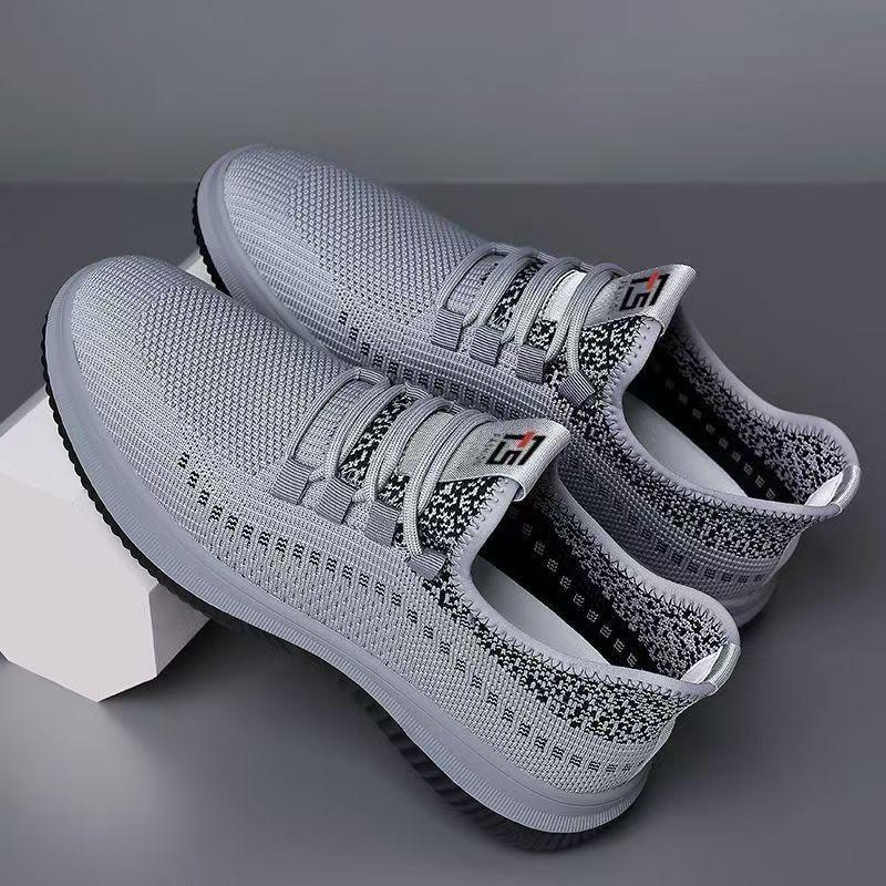 One-pedal Mesh Breathable Fly-woven Casual Sports Shoes Men's Lightweight Work Shoes Men's Shoes Old Beijing Cloth Shoes Men's