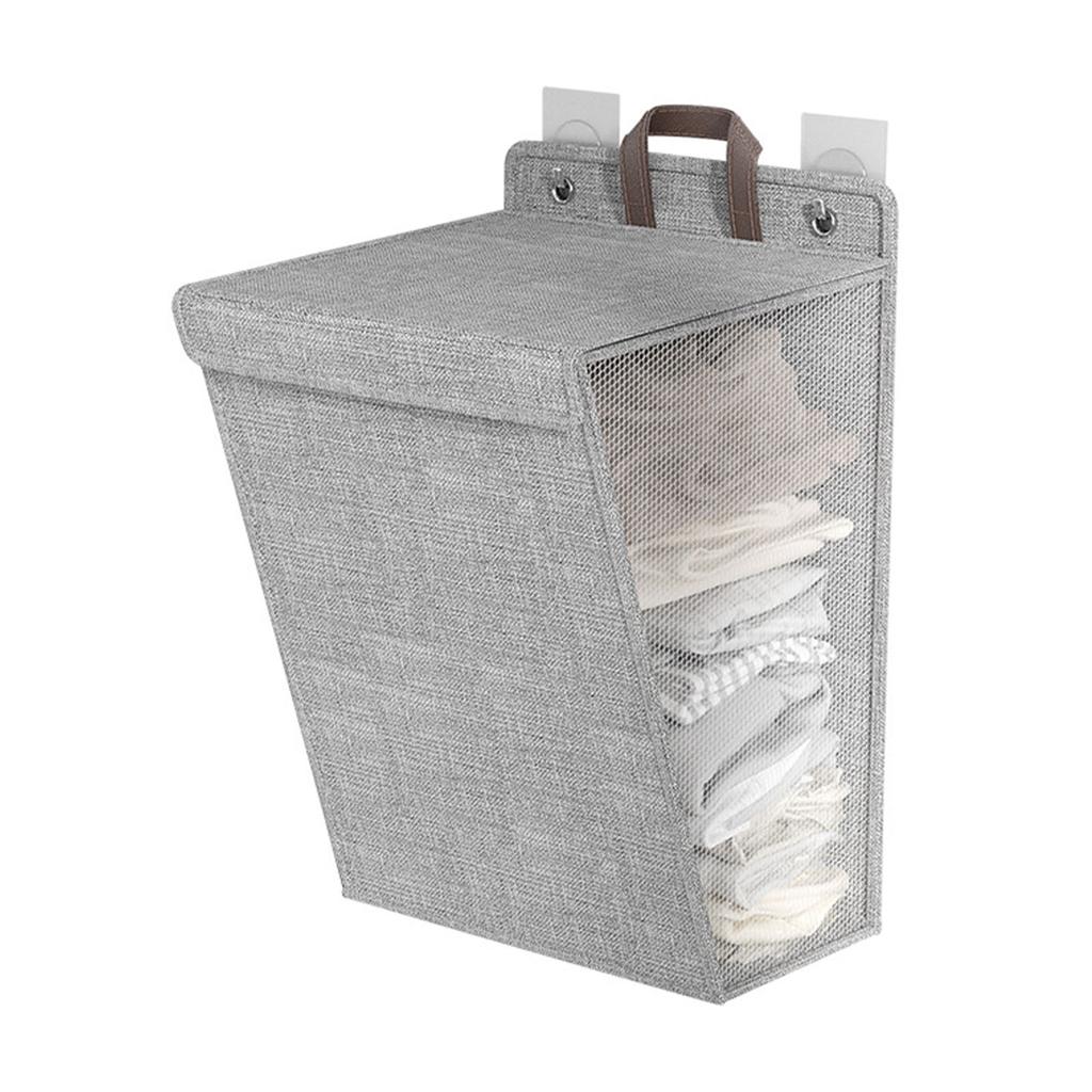 סל כביסה תלוי על הקיר מתקפל סל לבגדים מלוכלכים חוסך מקום סל כביסה מתקפל