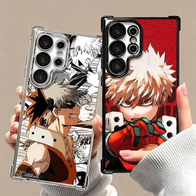 MHA My Hero Bakugou Katsuki Soft Phone Case For Samsung Galaxy S26 Ultra S25 Edge S24 FE S23 Plus S22 S21 + S20 Plating Anti-Fal