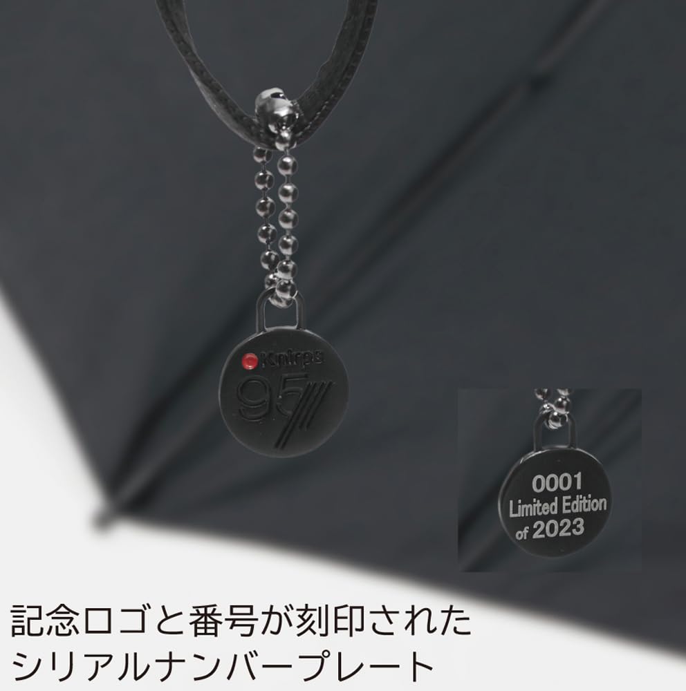 Knirps Folding Umbrella 95 years Black Automatic KNT220 T.220 One-touch Open/Close