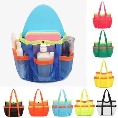 Portable Mesh Toiletry Bag Beach Mesh Bag Capacity Mesh Beach Bag Shower Caddy Organizer for Travel Gym Camping College Dorms
