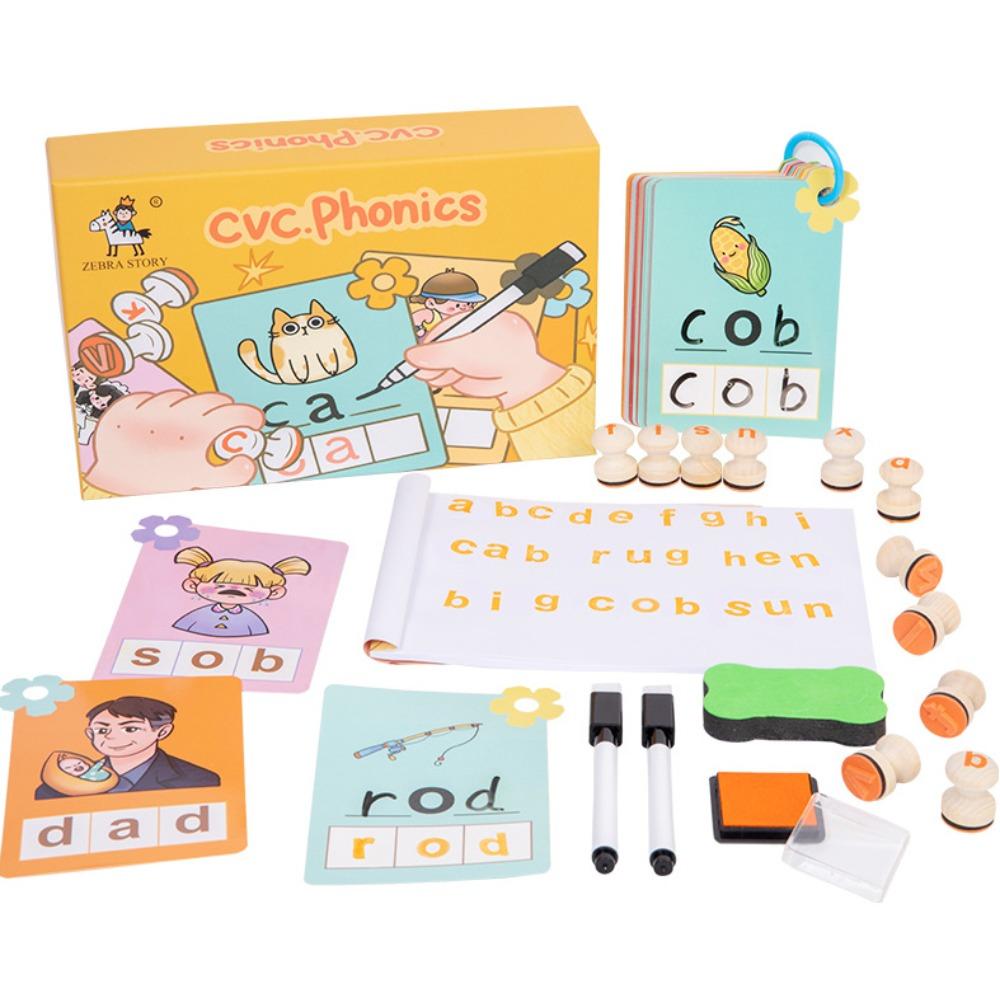 Children's early education puzzle enlightenment wooden beech seal solid wood toy wooden block letter puzzle stamp