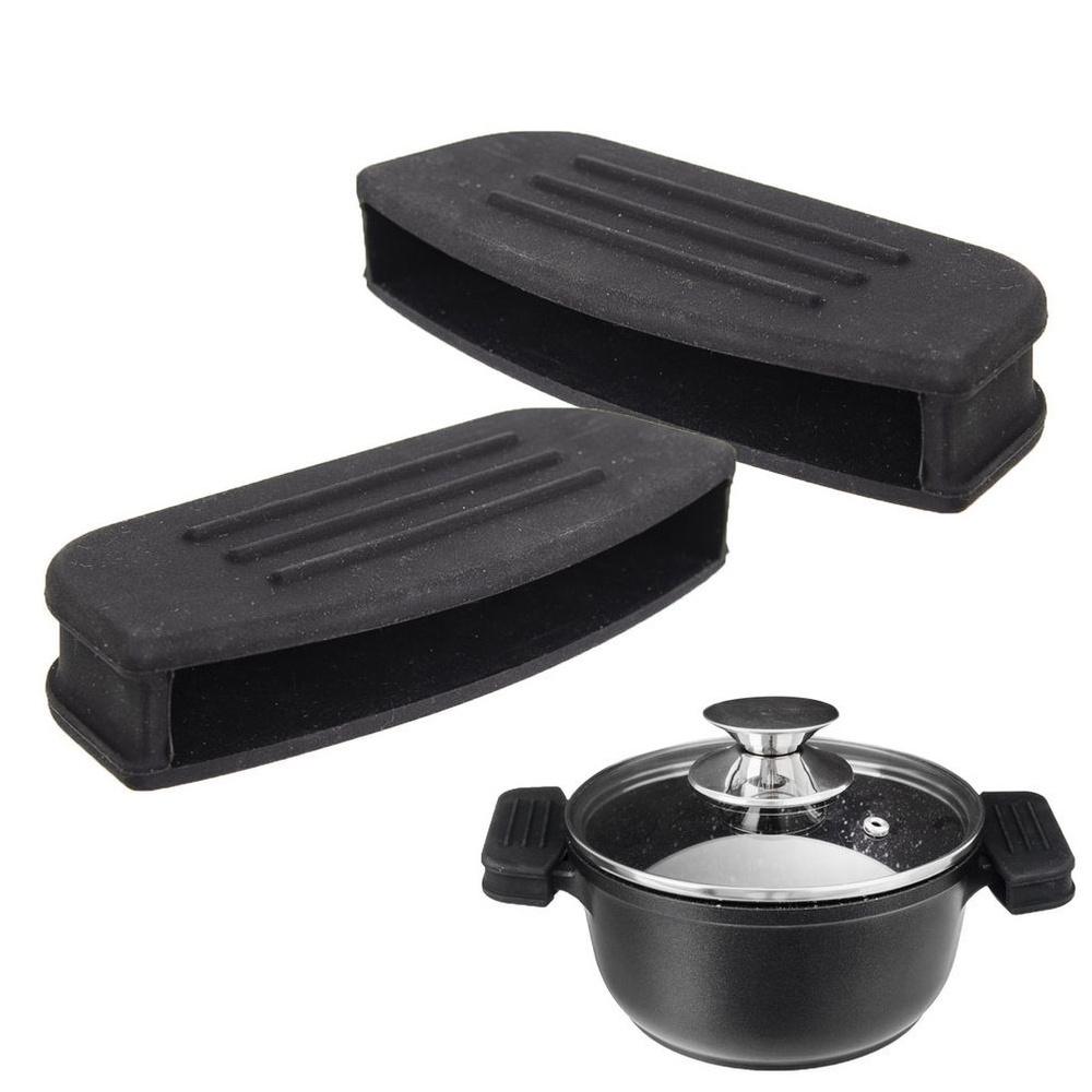 2x Silicone Pot Holders Protective Covers for Pots and Pans