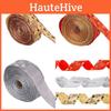 Festive 6.3cm Christmas Tree Ribbon Decorations In Gold Silver And Red Colors