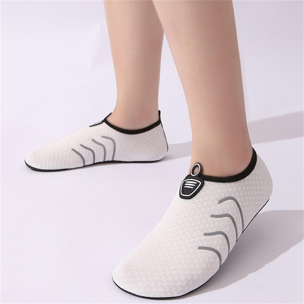 Unisex Reflective Strip Water Shoes Lightweight Quick Drying Aqua Socks for Outdoor Activities Beach Swimming and River Trekking