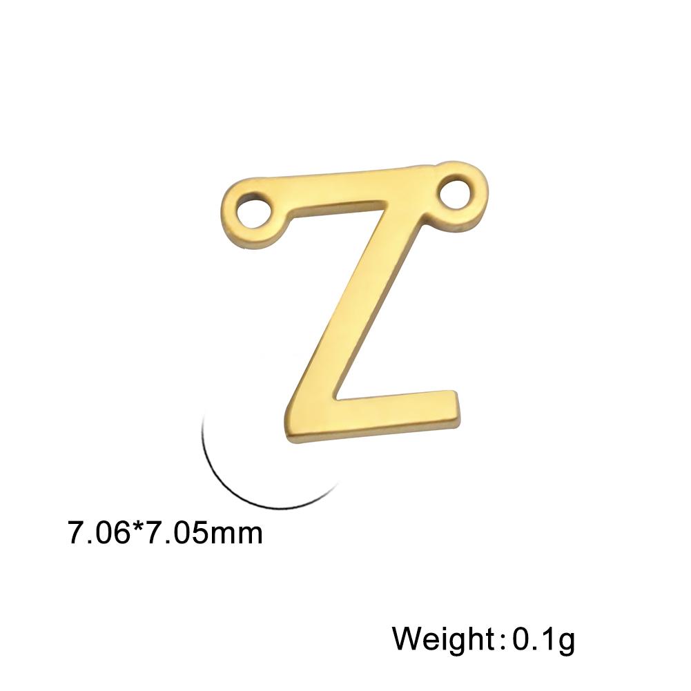 

Cazador Stainless Steel 1pc Mini Capital Letter Pendant Gold Color 26 Alphabet A-Z Charms for Necklace Jewelry Making Wholesale Silver