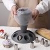 Baking Tools Piping Nozzle Set Stainless Steel Cake Icing Tips With Holder For Decorating