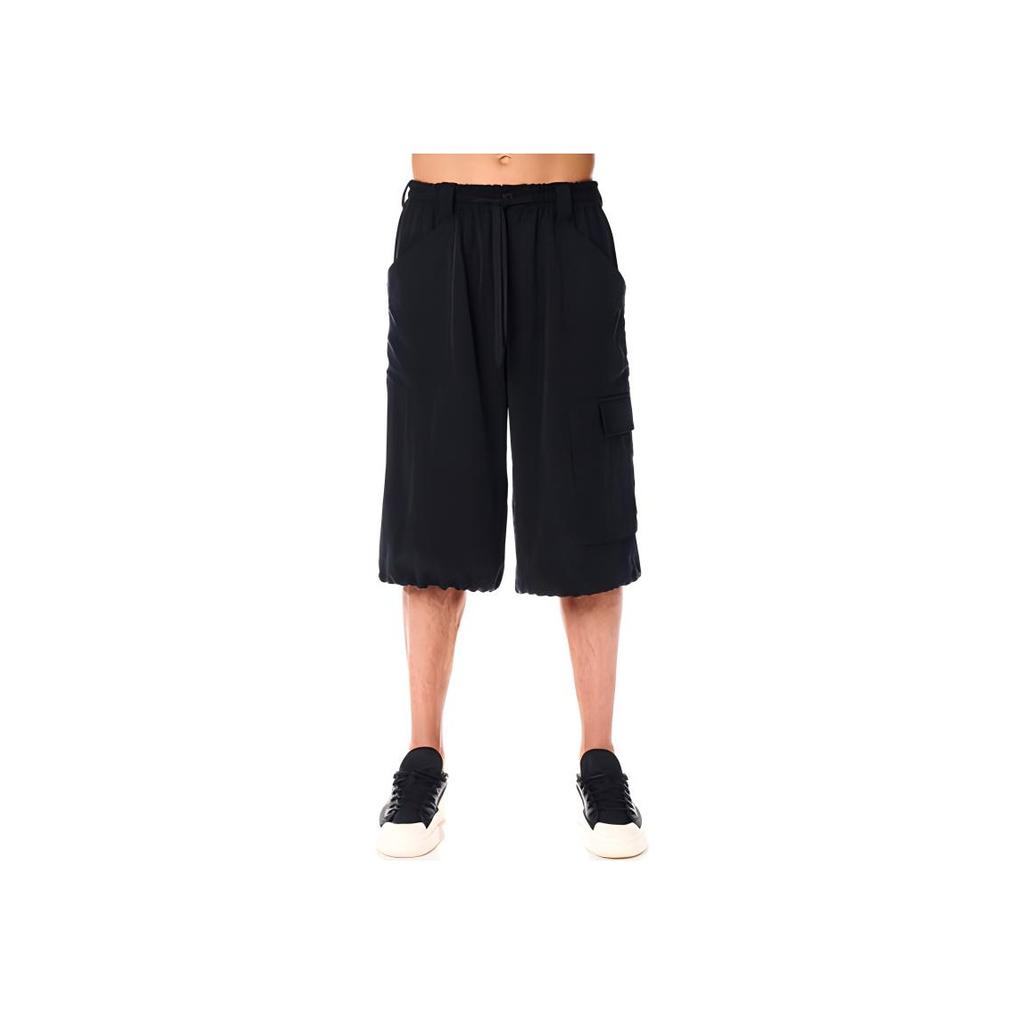Y-3 Solid Color Casual Five-Point Shorts Men shorts Black H63079