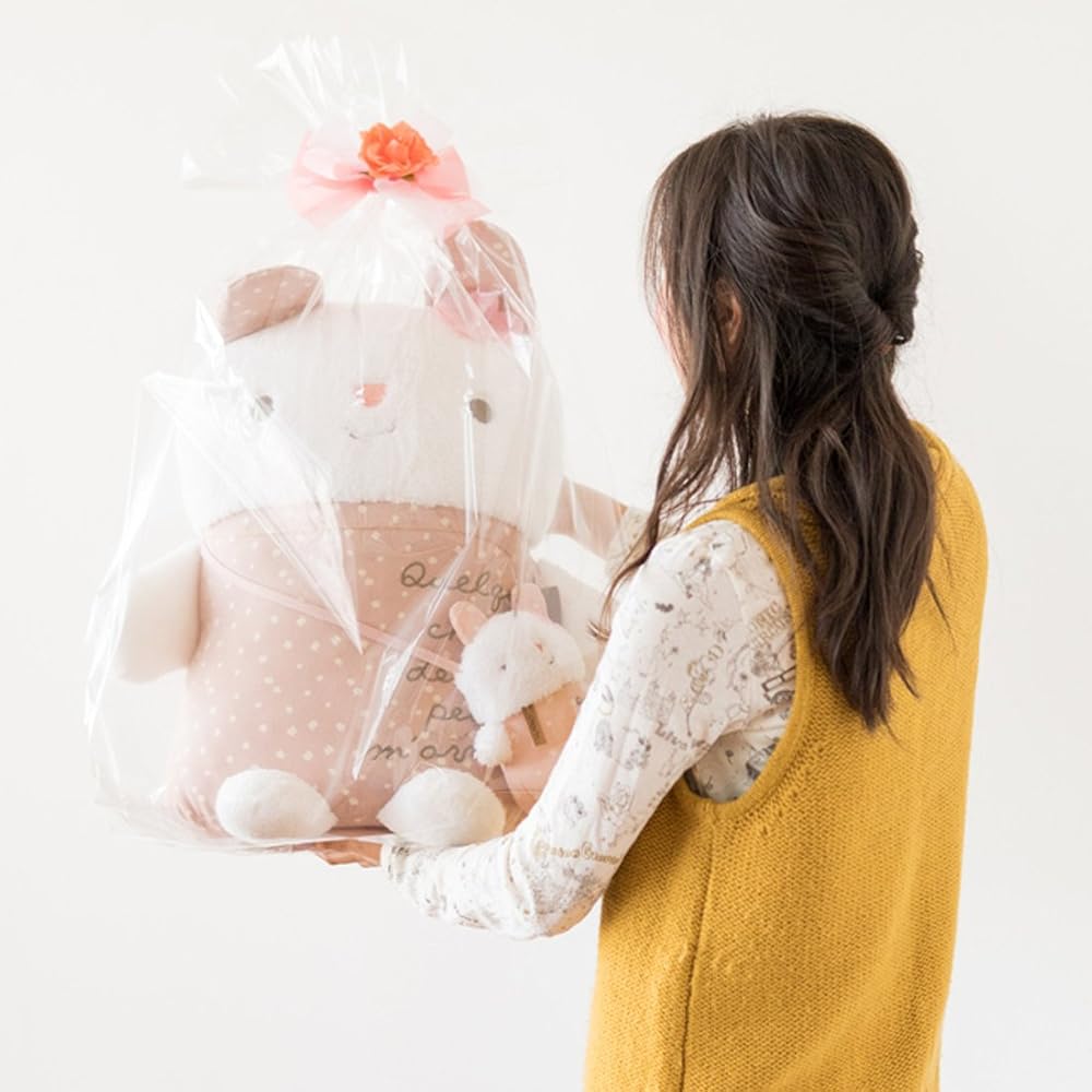 HEADS Japanese-made Transparent OPP Bags, 600 x 900 mm, Plain, 50 pieces, Wrapping Bags with Air