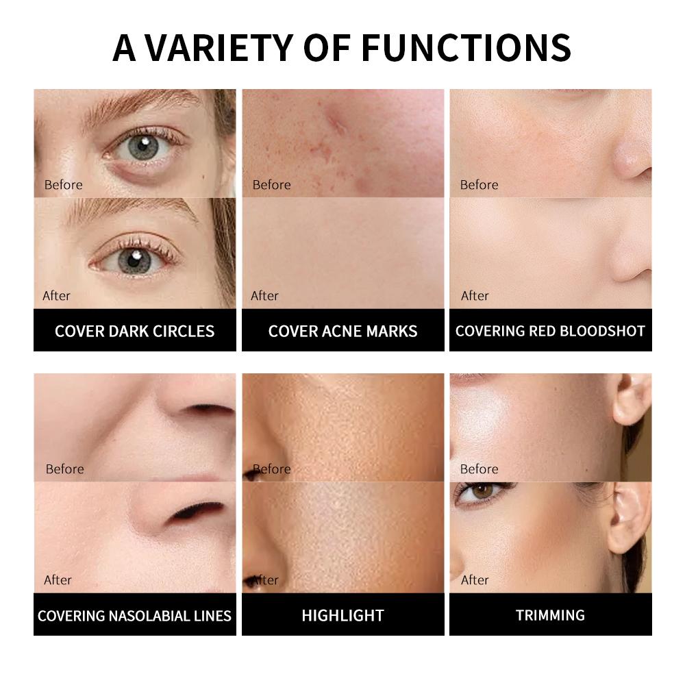 Hydrating Radiant Concealer Skin Corrector Dark Circle Concealer Lasting High Coverage Concealer Under The Eyes Cosmetics Makeup