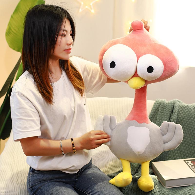 Lovely Squishy Ostrich Plush Toys Simulation Bird Pillow Stuffed Soft Animal Dolls Cute Birthday Gift