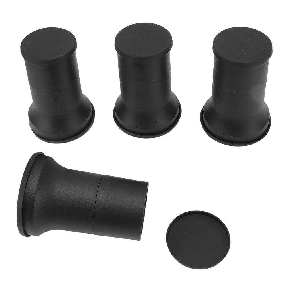 4pcs Round Furniture Lifters with Rubber Non Slip Pads Plastic Bed and Furniture Raisers Set