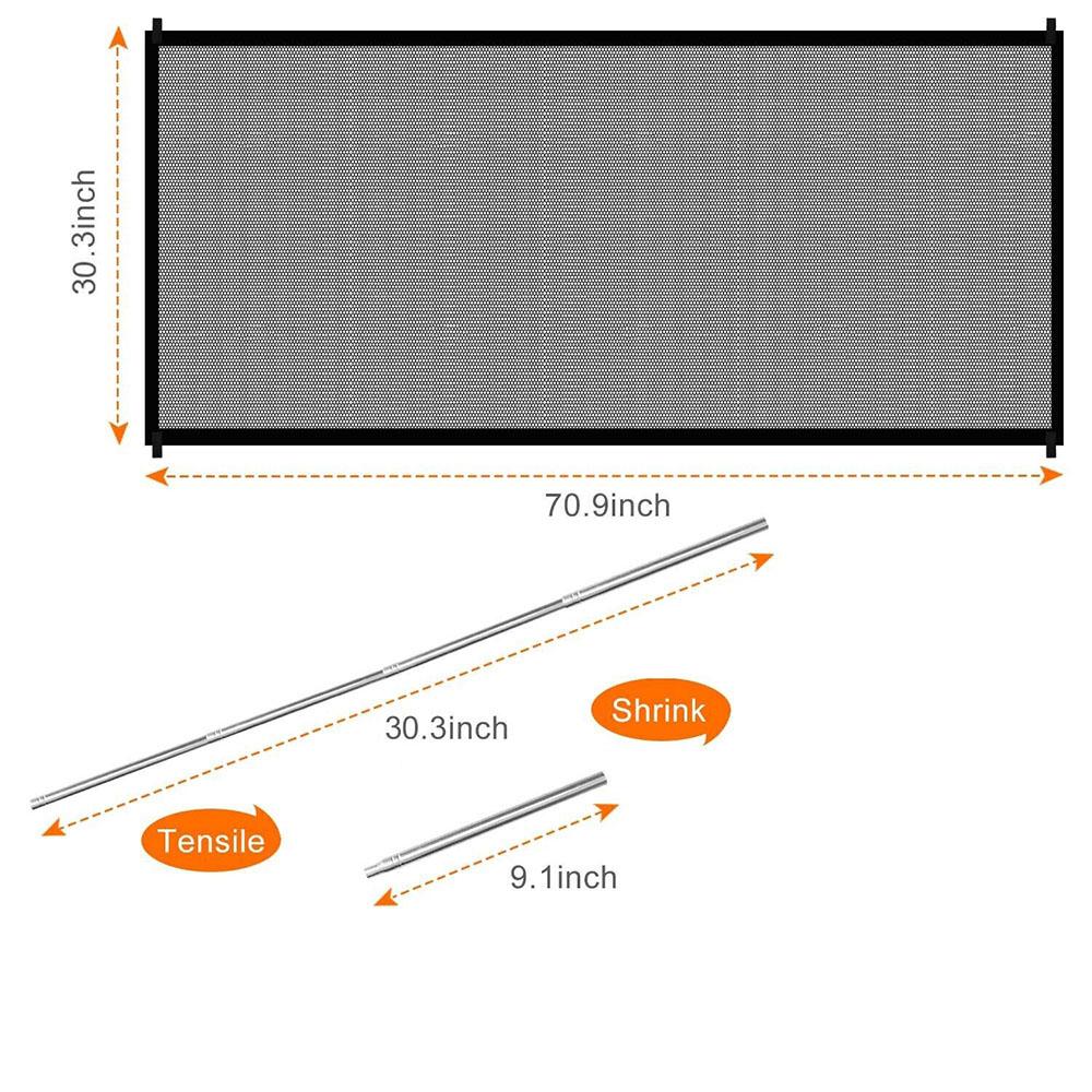 Safety Gate Baby Pet Dog Door Wide Retractable Mesh Net Home Kitchen Stairs Net