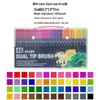Dual-Tip Watercolor Crayon and Fine Liner Marker Set for Students