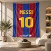 Tapeçaria Decorativa, Arte de Parede Impressa Lionel Messi, Pendente de Parede Leve Para Fundo de Quarto