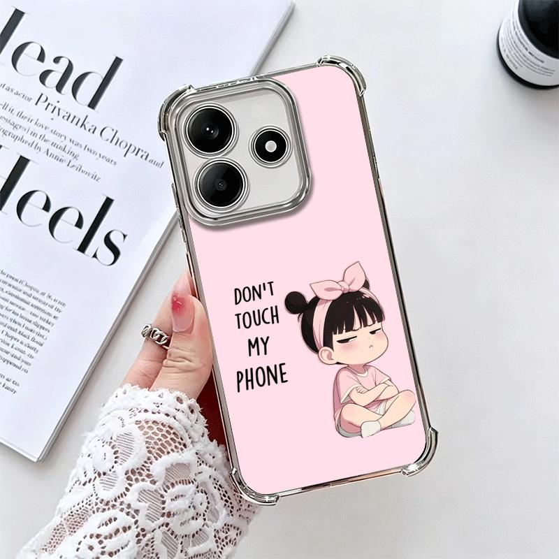 

Смешной чехол с покрытием «Не трогай мой телефон» для Xiaomi Redmi Note 14 15 Pro Plus 13 12 11 11S 11T 10 9S 9 5G, противоударный Aira Redmi Note 15 Pro 4G