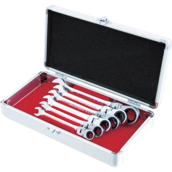 

Flex Lock Gear Wrench Pro-Auto 6-Piece (Aluminum Case) FLG-6S